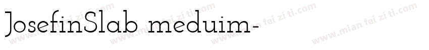 JosefinSlab meduim字体转换